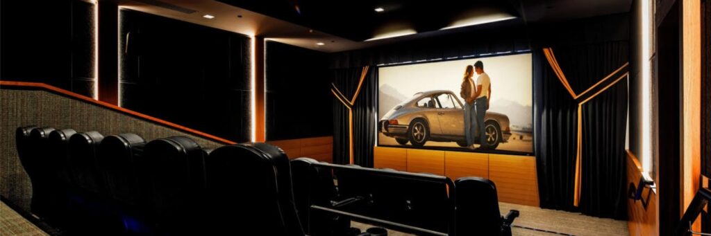 Inside Twin Peaks' movie theatre.